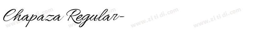 Chapaza Regular字体转换